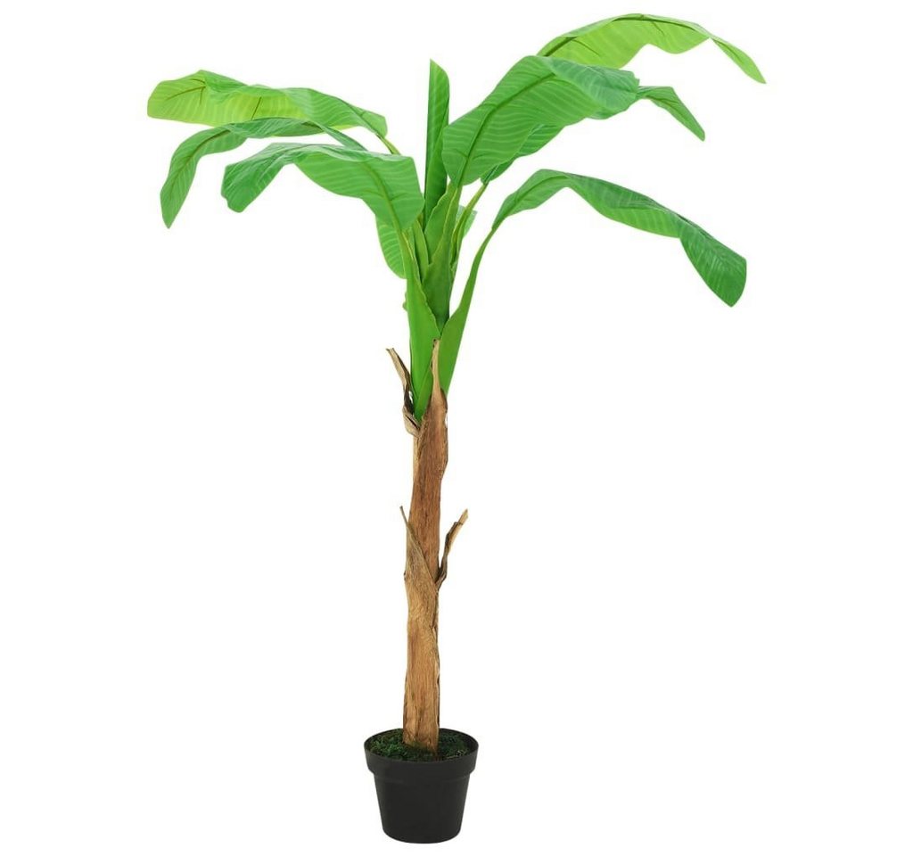 Kunstpflanze Künstlicher Bananenbaum mit Topf 180 cm Grün, furnicato, Höhe 180 cm von furnicato