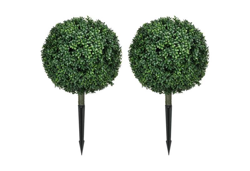Kunstpflanze Künstlicher Buchsbaum 2er-Set, 70 cm, realistisch, furnicato, Höhe 70 cm von furnicato