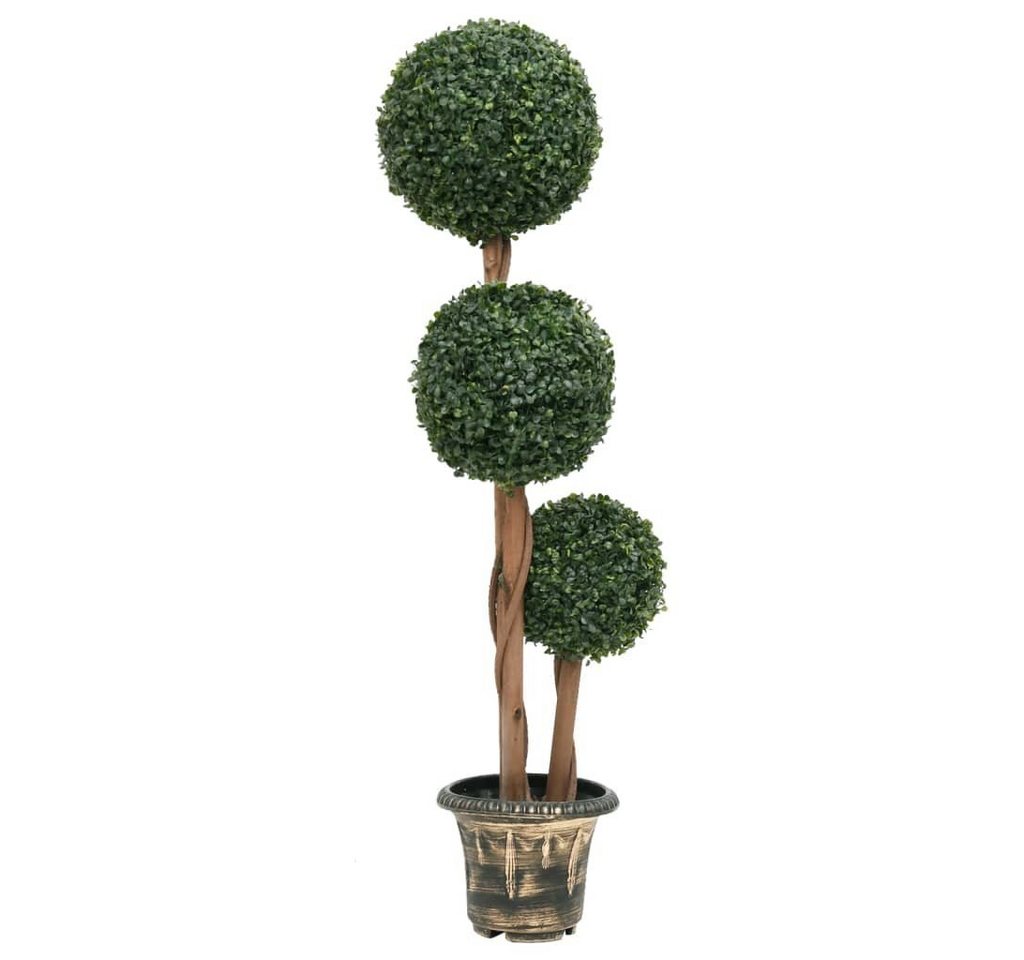 Kunstpflanze Künstlicher Buchsbaum mit Topf Kugelform Grün 119 cm, furnicato, Höhe 119 cm von furnicato