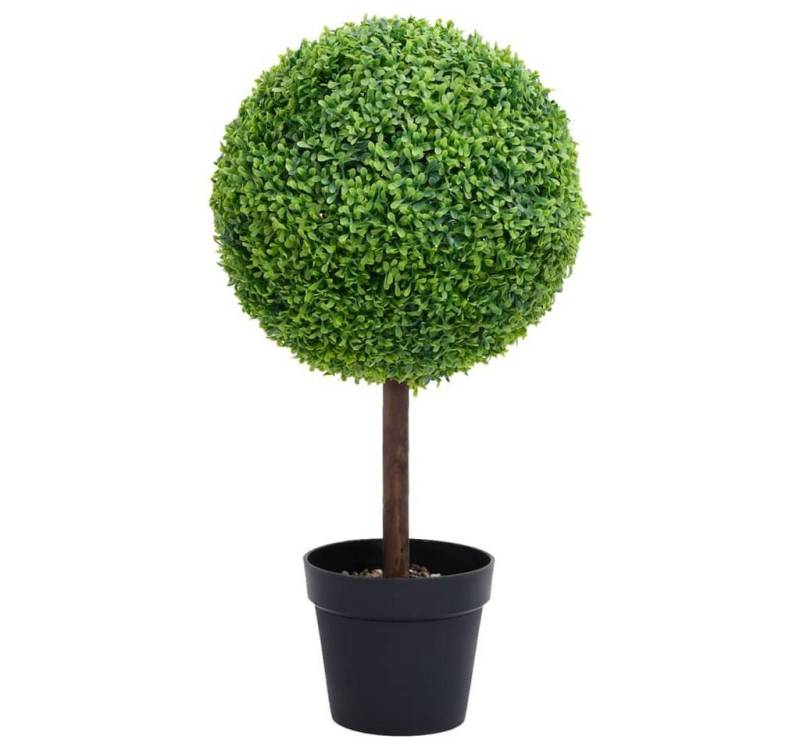 Kunstpflanze Künstlicher Buchsbaum mit Topf Kugelform Grün 50 cm, furnicato, Höhe 50 cm von furnicato