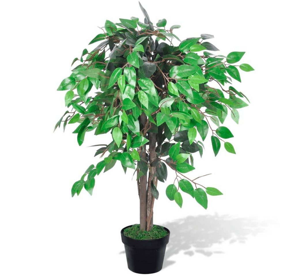 Kunstpflanze Künstlicher Ficus mit Topf 90 cm, furnicato, Höhe 90 cm von furnicato