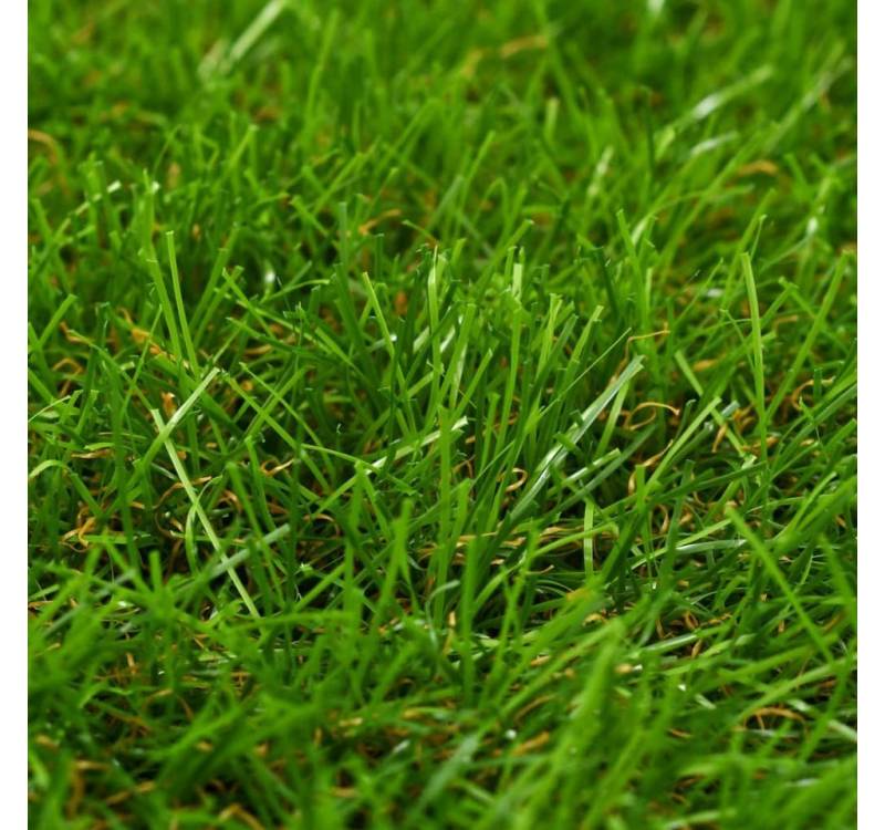 furnicato Kunstrasen 1x2 m/40 mm Grün, Höhe: 40 mm von furnicato