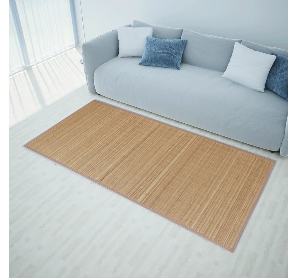 Teppich Bambus Braun Rechteckig 80x300 cm, furnicato, Rechteckig von furnicato