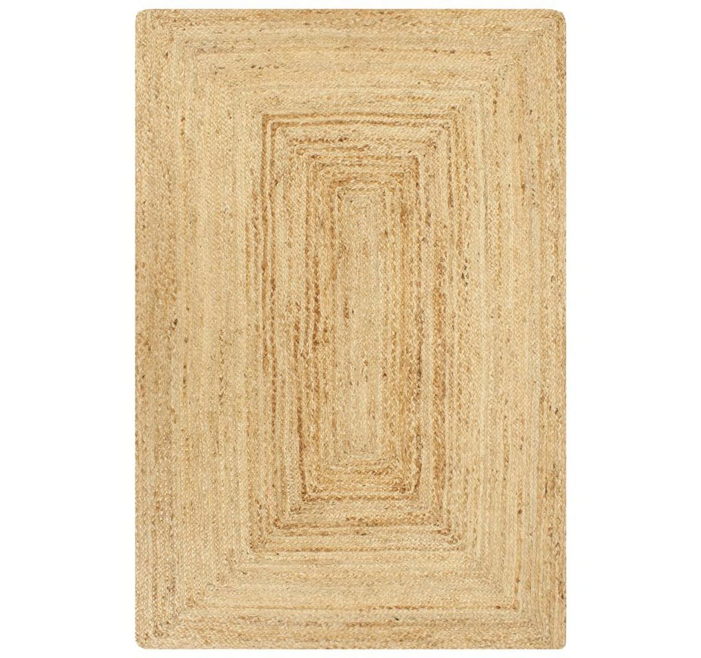 Teppich Handgefertigt Jute Natur 80x160 cm, furnicato, Rechteckig von furnicato