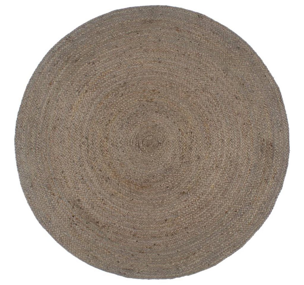 Teppich Handgefertigt Jute Rund 180 cm Grau, furnicato, Runde von furnicato