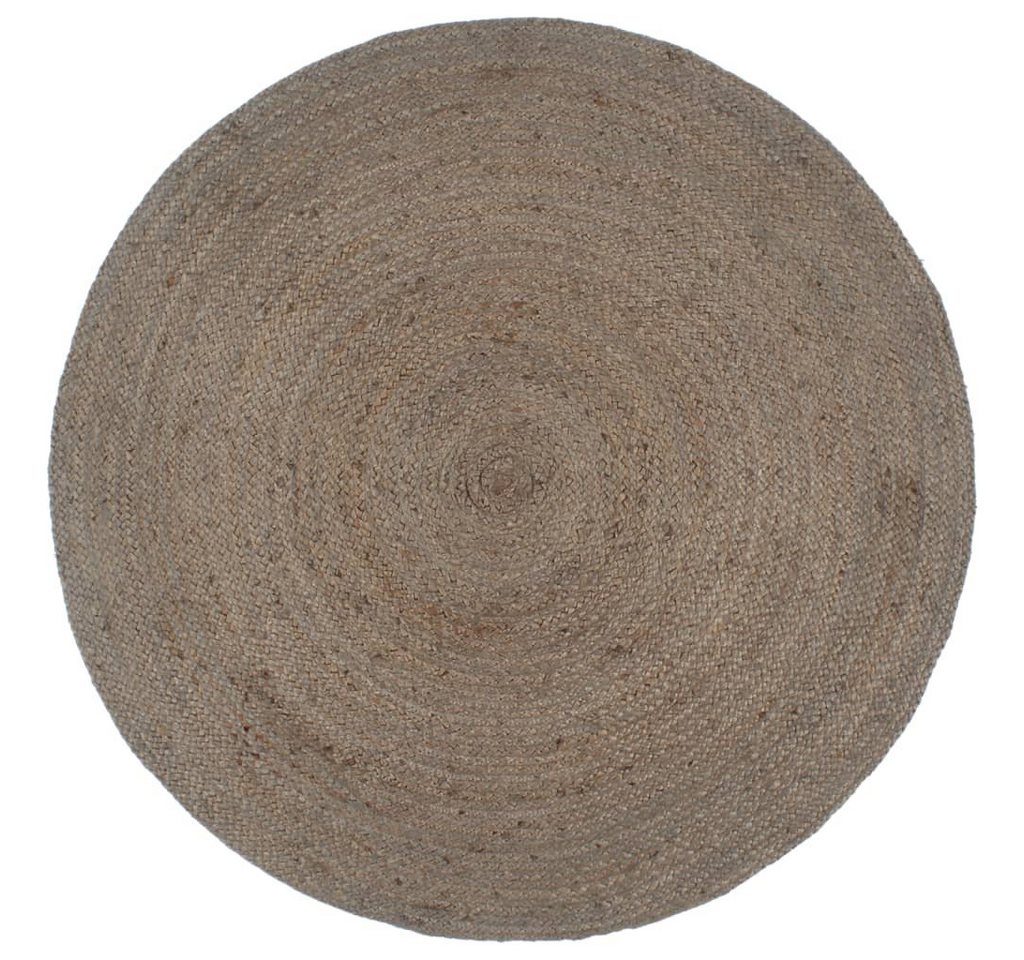 Teppich Handgefertigt Jute Rund 240 cm Grau, furnicato, Runde von furnicato