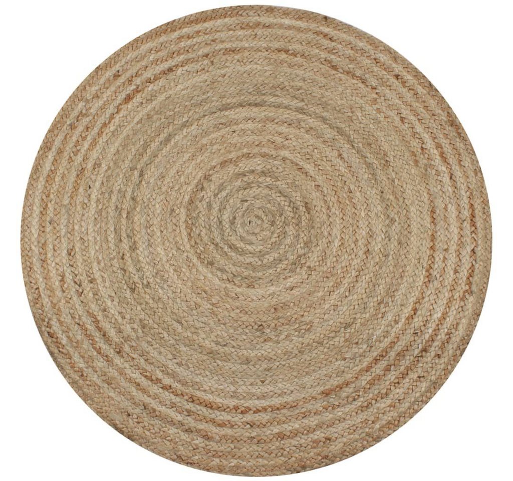 Teppich Jute Geflochten 120 cm Rund, furnicato, Runde von furnicato