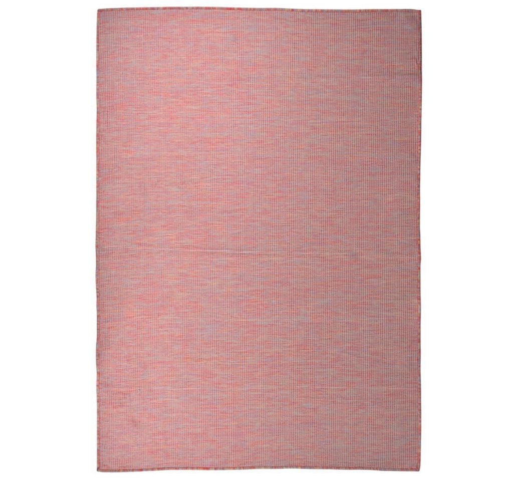 Teppich Outdoor-Flachgewebe 160x230 cm Rot, furnicato, Rechteckig von furnicato