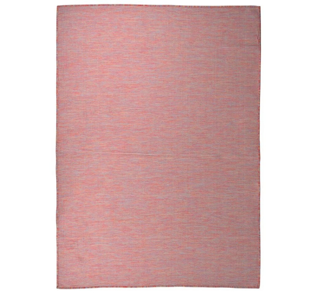 Teppich Outdoor-Flachgewebe 200x280 cm Rot, furnicato, Rechteckig von furnicato
