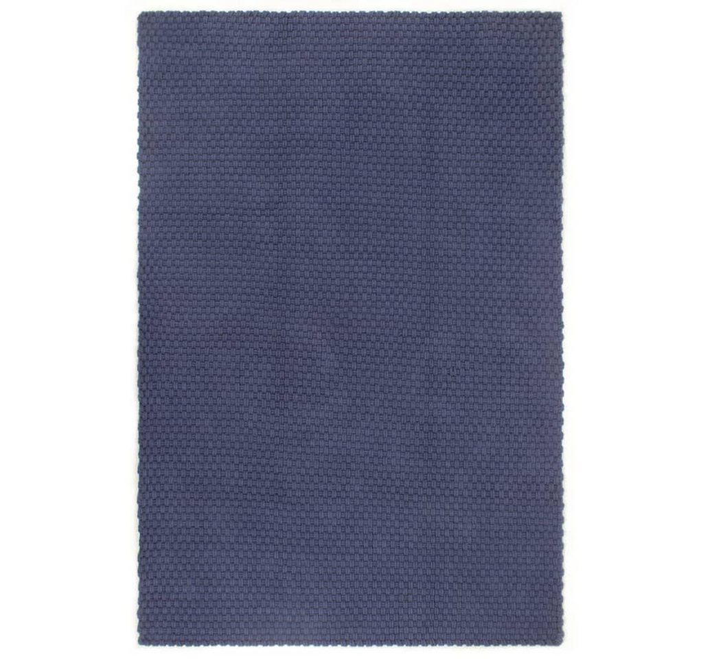 Teppich Rechteckig Marineblau 200x300 cm Baumwolle, furnicato, Rechteckig von furnicato