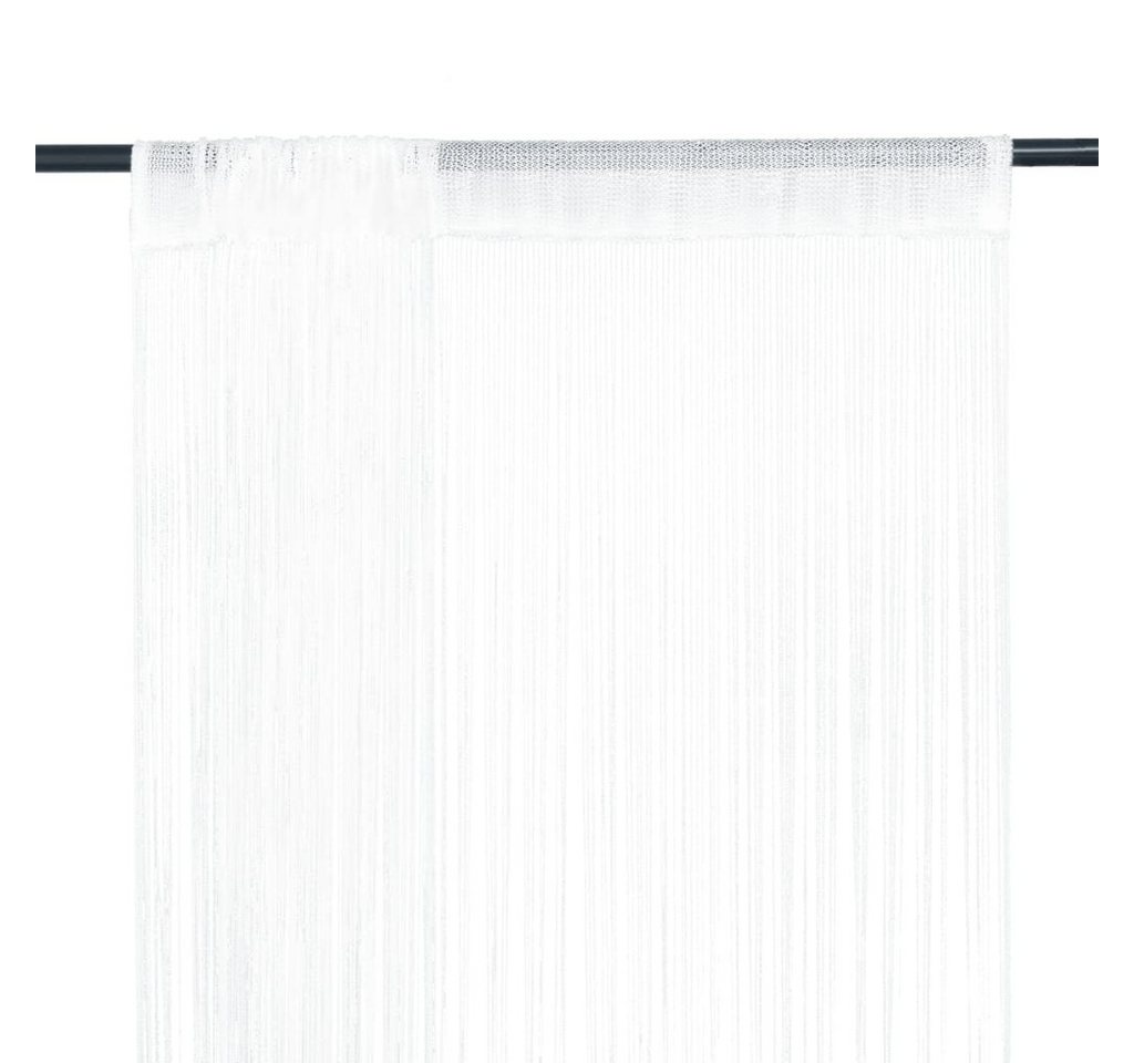 Vorhang Fadenvorhang 2 Stk.100 x 250 cm Weiß, furnicato, (2 St) von furnicato