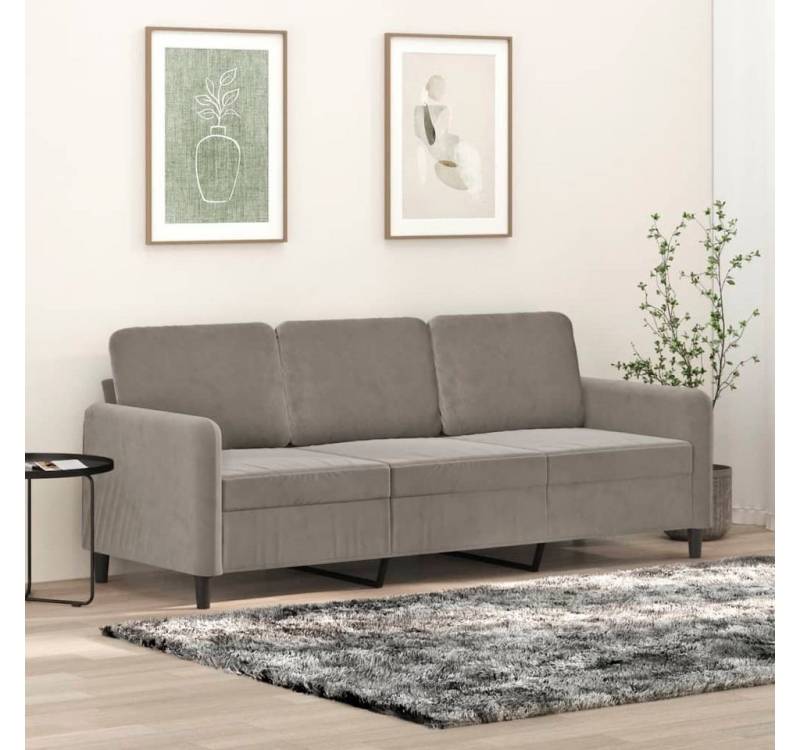 furnicato 3-Sitzer 3-Sitzer-Sofa Hellgrau 180 cm Samt furnicato 3-Sitzer 3-Sitzer-Sofa Hellgrau 180 cm Samt von furnicato