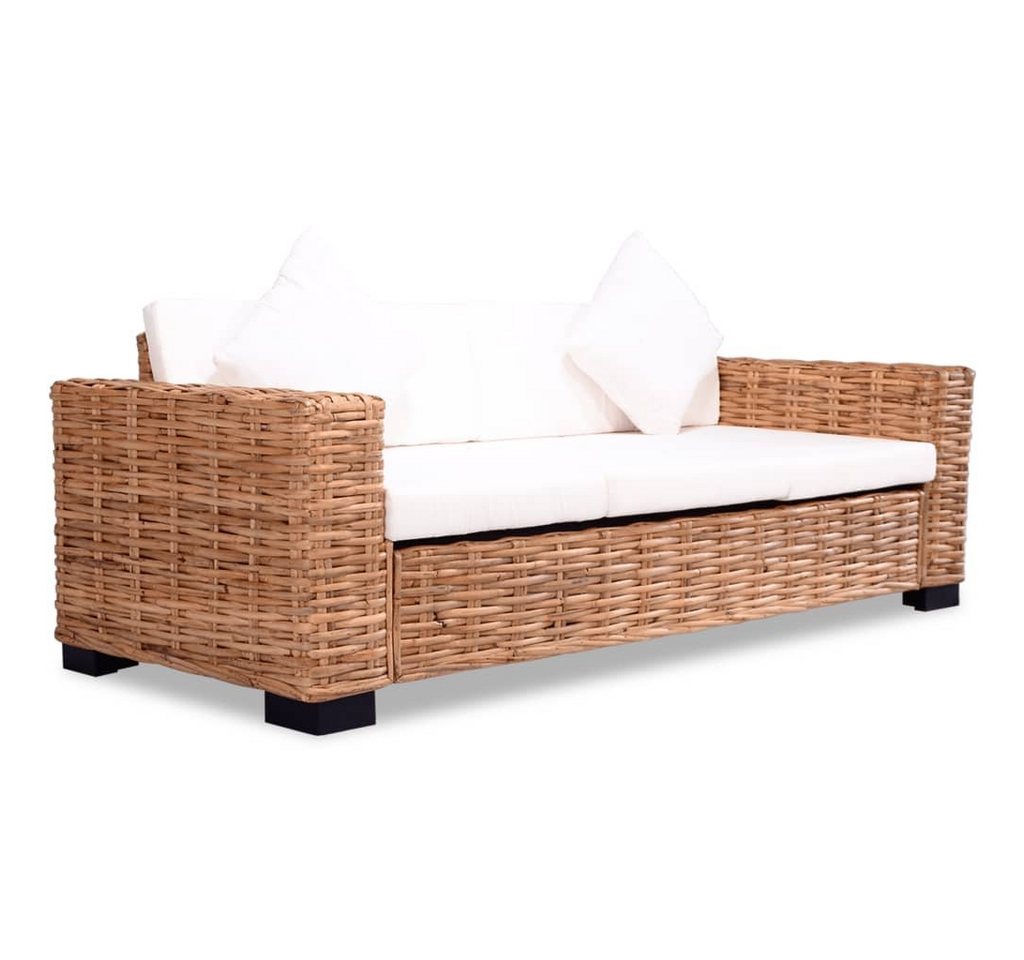 furnicato 3-Sitzer 3-Sitzer-Sofa Natürliches Rattan von furnicato