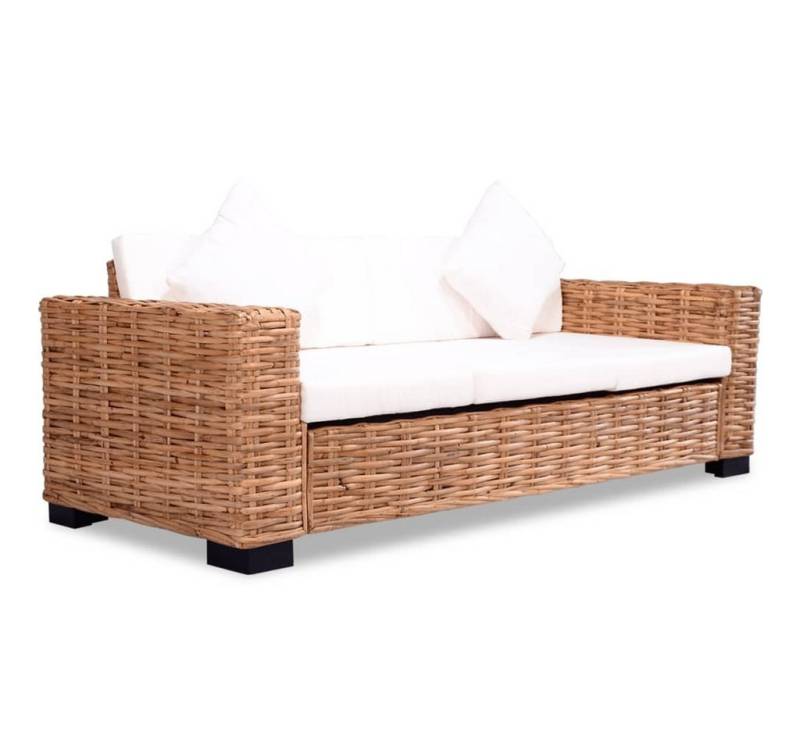 furnicato 3-Sitzer 3-Sitzer-Sofa Natürliches Rattan furnicato 3-Sitzer 3-Sitzer-Sofa Natürliches Rattan von furnicato