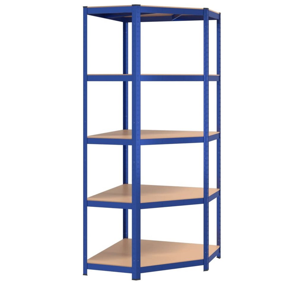 furnicato Ablageregal Eckregal mit 5 Böden Blau Stahl & Holzwerkstoff, 1-tlg. furnicato Ablageregal Eckregal mit 5 Böden Blau Stahl & Holzwerkstoff, 1-tlg. von furnicato