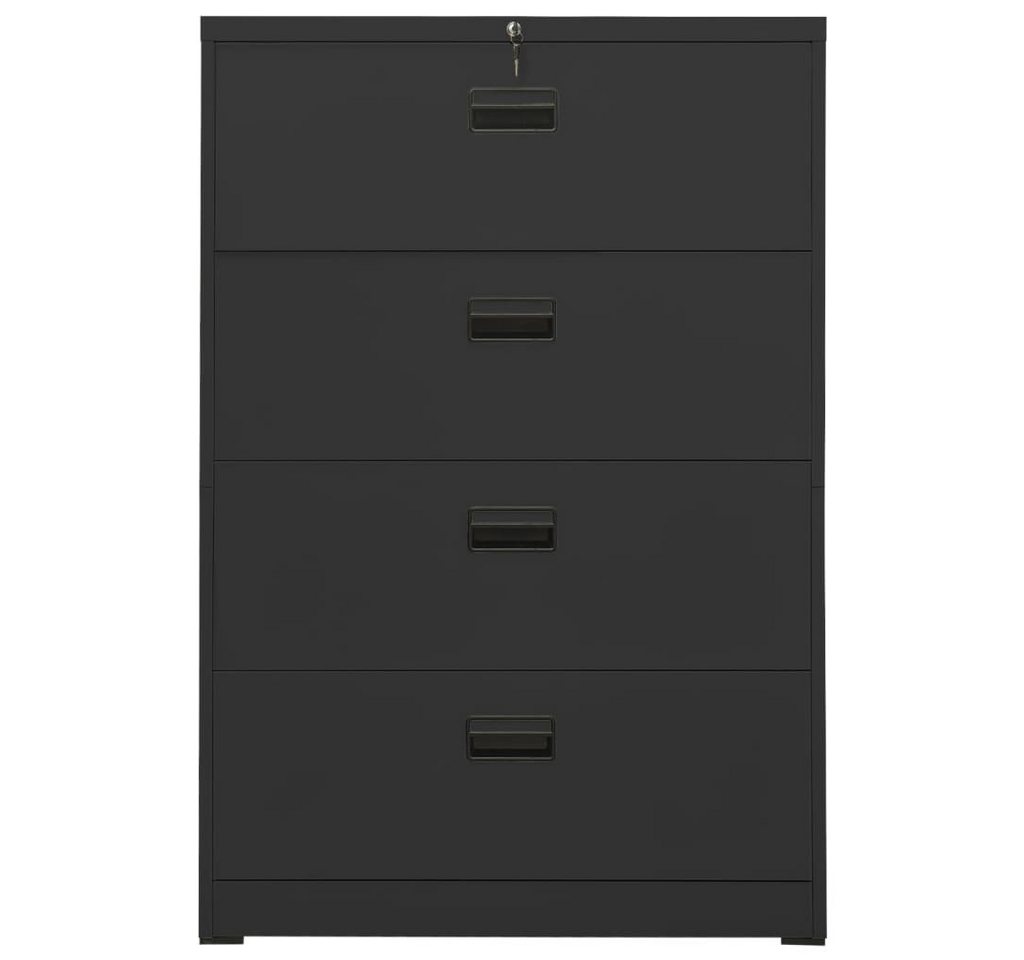 furnicato Aktenschrank Anthrazit 90x46x134 cm Stahl von furnicato