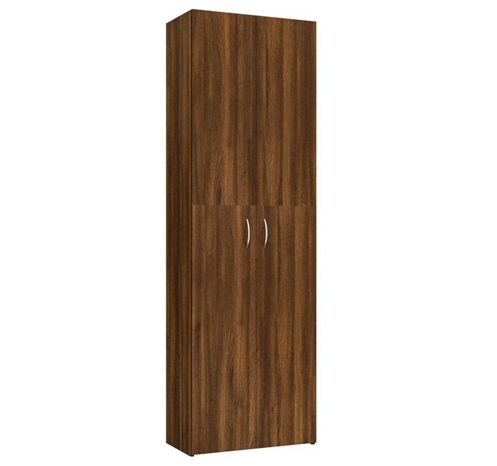 furnicato Aktenschrank Büroschrank Braun Eichen-Optik 60x32x190 cm Holzwerkstoff (1-St) von furnicato