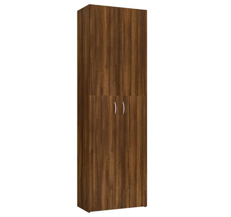 furnicato Aktenschrank Büroschrank Braun Eichen-Optik 60x32x190 cm Holzwerkstoff (1-St) von furnicato