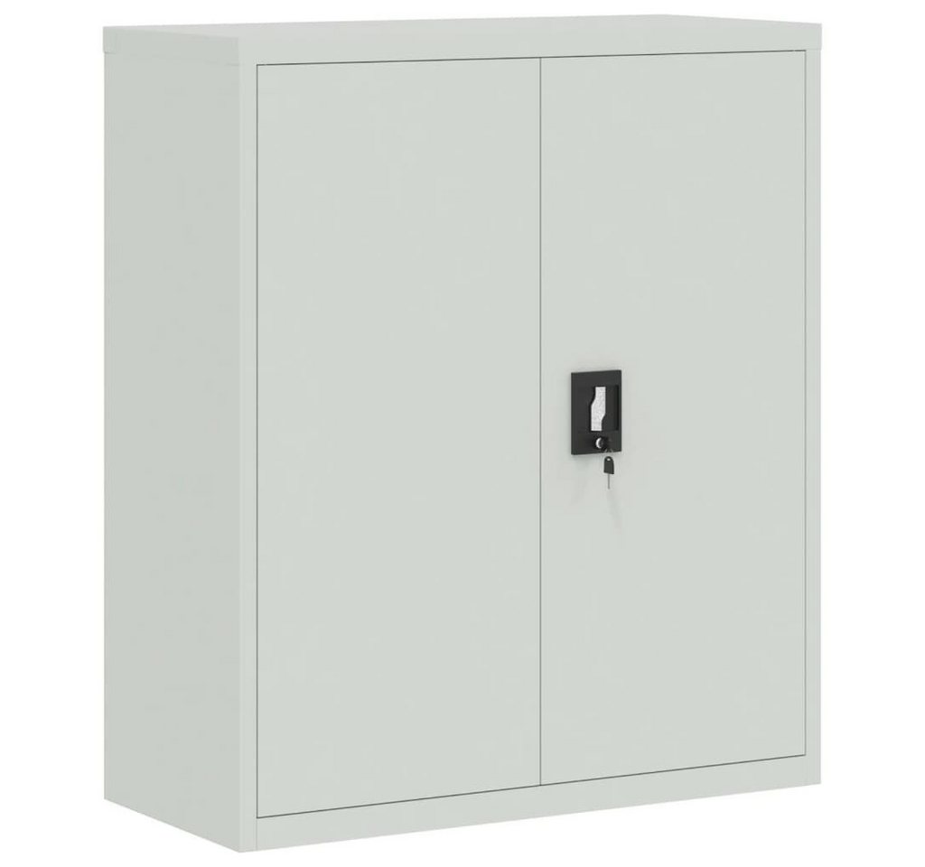 furnicato Aktenschrank Hellgrau 90x40x105 cm Stahl von furnicato