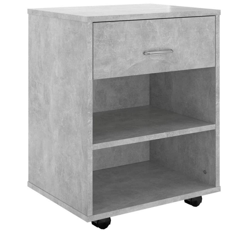 furnicato Aktenschrank Rollschrank Betongrau 46x36x59 cm Holzwerkstoff (1-St) von furnicato