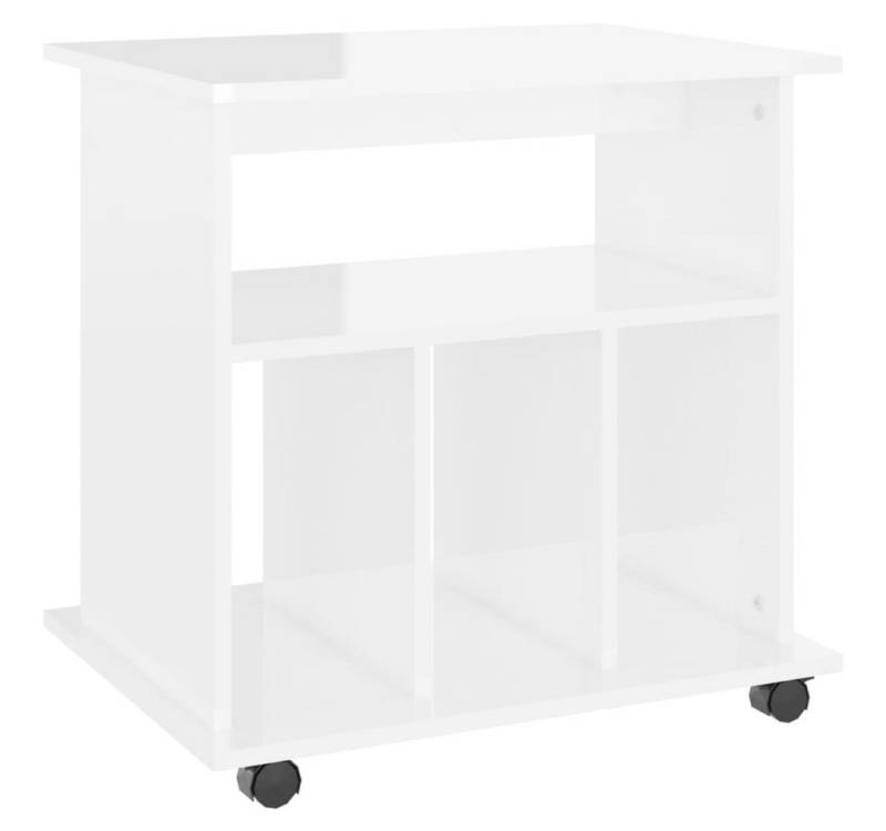 furnicato Aktenschrank Rollschrank Hochglanz-Weiß 60x45x60 cm Holzwerkstoff (1-St) von furnicato