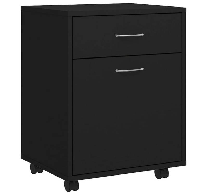 furnicato Aktenschrank Rollschrank Schwarz 45x38x54 cm Holzwerkstoff (1-St) von furnicato