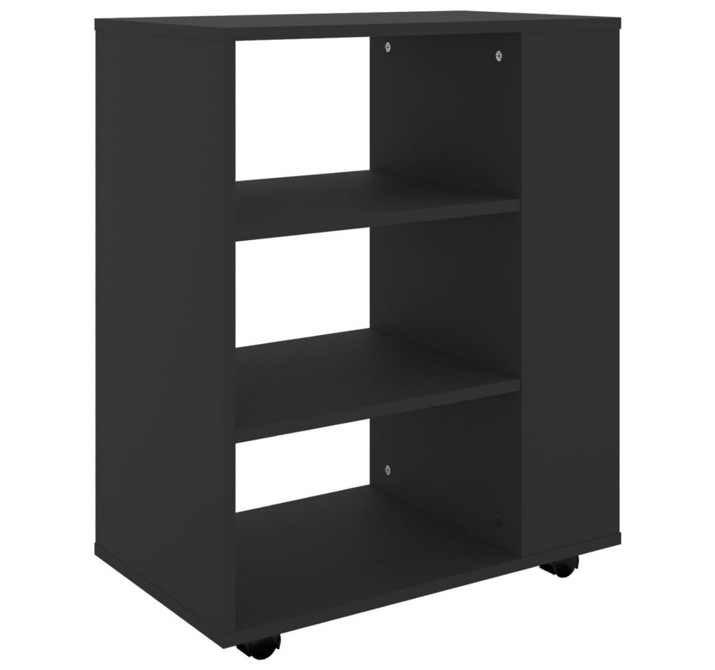 furnicato Aktenschrank Rollschrank Schwarz 60x35x75 cm Holzwerkstoff (1-St) von furnicato