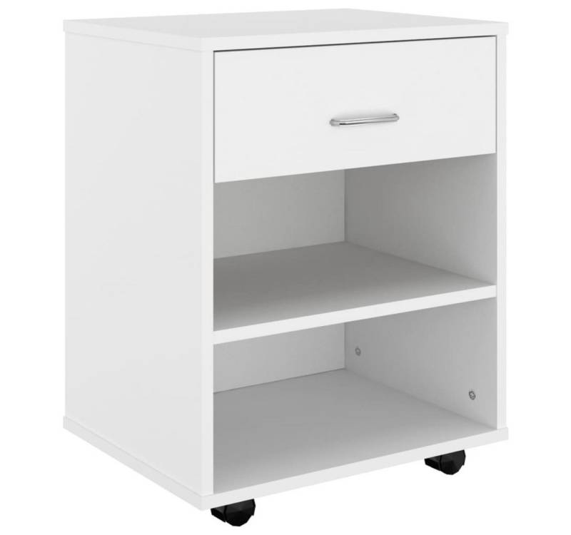 furnicato Aktenschrank Rollschrank Weiß 46x36x59 cm Holzwerkstoff (1-St) von furnicato