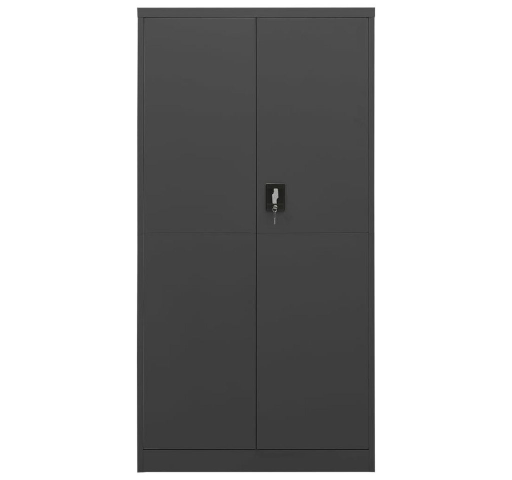 furnicato Aktenschrank Schließfachschrank Anthrazit 90x40x180 cm Stahl (1-St) von furnicato