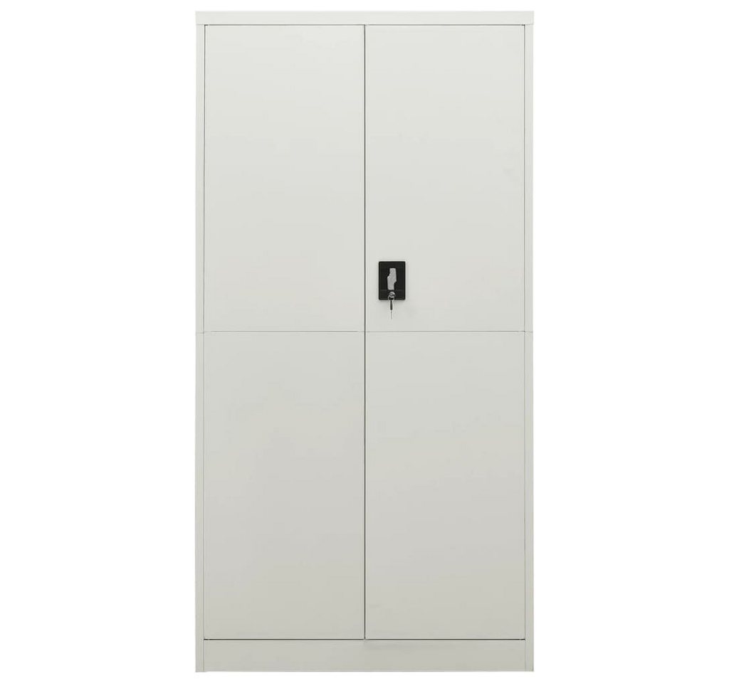 furnicato Aktenschrank Schließfachschrank Hellgrau 90x40x180 cm Stahl (1-St) von furnicato