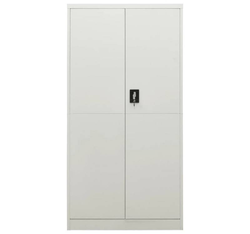 furnicato Aktenschrank Schließfachschrank Hellgrau 90x40x180 cm Stahl (1-St) von furnicato