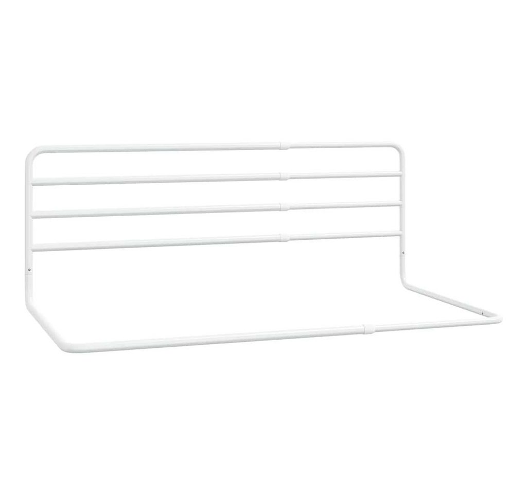 furnicato Babybett Kleinkind-Bettschutzgitter Weiß (76-137)x55 cm Eisen von furnicato