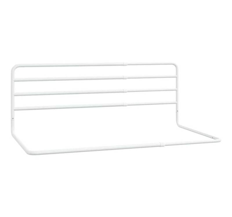 furnicato Babybett Kleinkind-Bettschutzgitter Weiß (76-137)x55 cm Eisen von furnicato