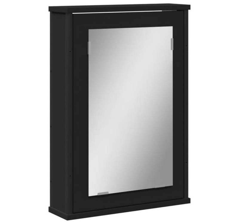 furnicato Badezimmerspiegelschrank Bad-Spiegelschrank Schwarz 42x12x60 cm Holzwerkstoff von furnicato