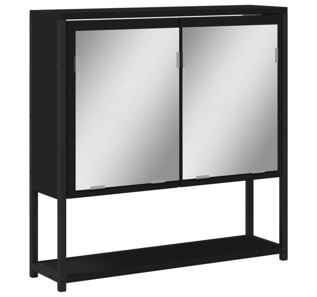 furnicato Badezimmerspiegelschrank Bad-Spiegelschrank Schwarz 60x16x60 cm Holzwerkstoff furnicato Badezimmerspiegelschrank Bad-Spiegelschrank Schwarz 60x16x60 cm Holzwerkstoff von furnicato