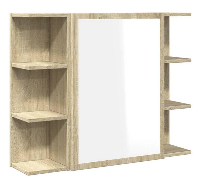 furnicato Badezimmerspiegelschrank Bad-Spiegelschrank Sonoma-Eiche 80x20,5x64 cm Holzwerkstoff furnicato Badezimmerspiegelschrank Bad-Spiegelschrank Sonoma-Eiche 80x20,5x64 cm Holzwerkstoff von furnicato