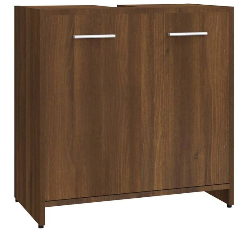 furnicato Badmöbel-Set Badezimmerschrank Braun Eichen-Optik 60x33x60 cm Holzwerkstoff, (1-St) von furnicato