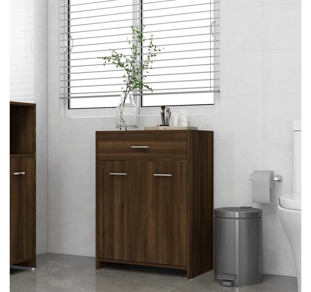 furnicato Badmöbel-Set Badezimmerschrank Braun Eichen-Optik 60x33x80 cm Holzwerkstoff furnicato Badmöbel-Set Badezimmerschrank Braun Eichen-Optik 60x33x80 cm Holzwerkstoff von furnicato