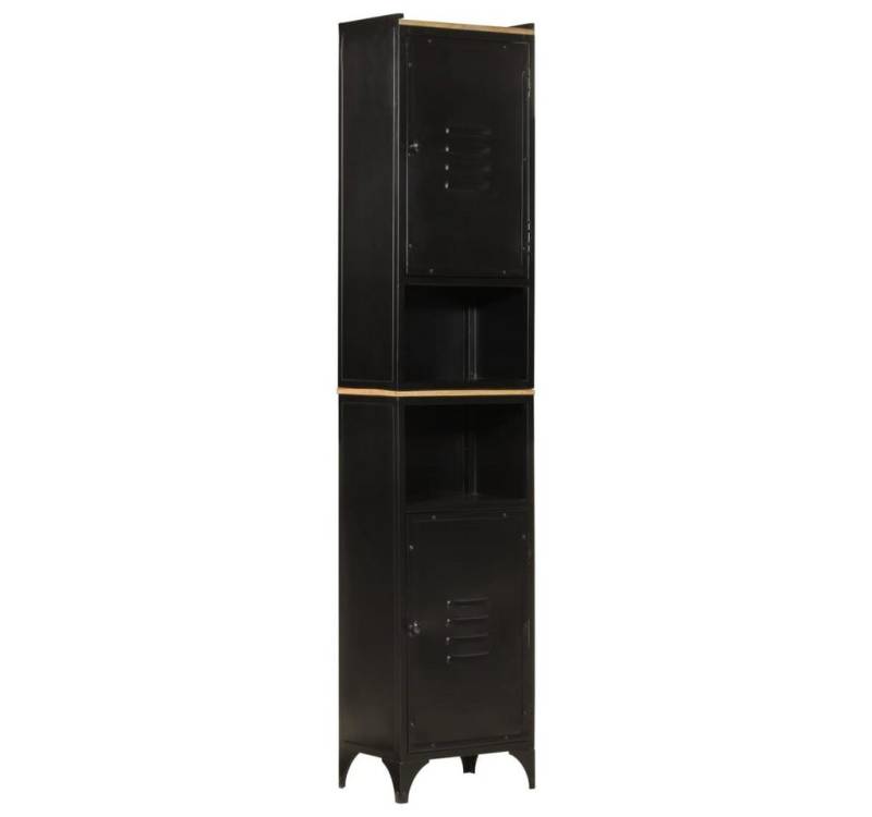 furnicato Badmöbel-Set Badschrank 40x27x180 cm Eisen und Massivholz furnicato Badmöbel-Set Badschrank 40x27x180 cm Eisen und Massivholz von furnicato