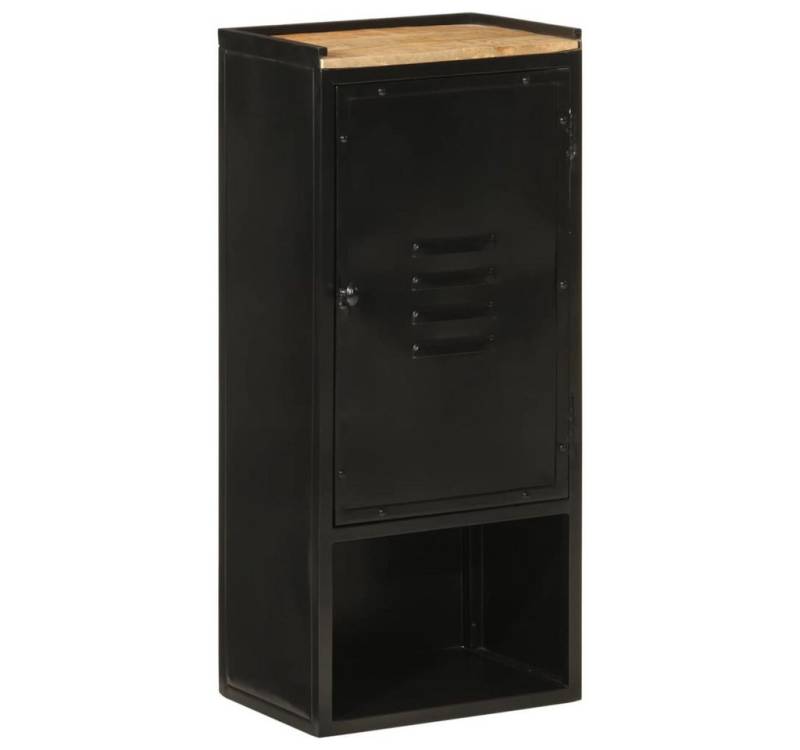 furnicato Badmöbel-Set Badschrank 40x27x90 cm Eisen und Massivholz von furnicato