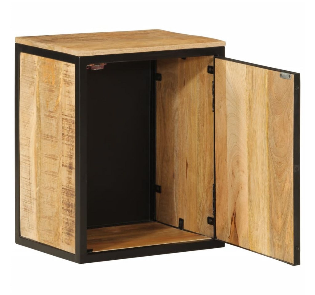 furnicato Badmöbel-Set Badschrank 40x30x50 cm Massivholz und Eisen von furnicato