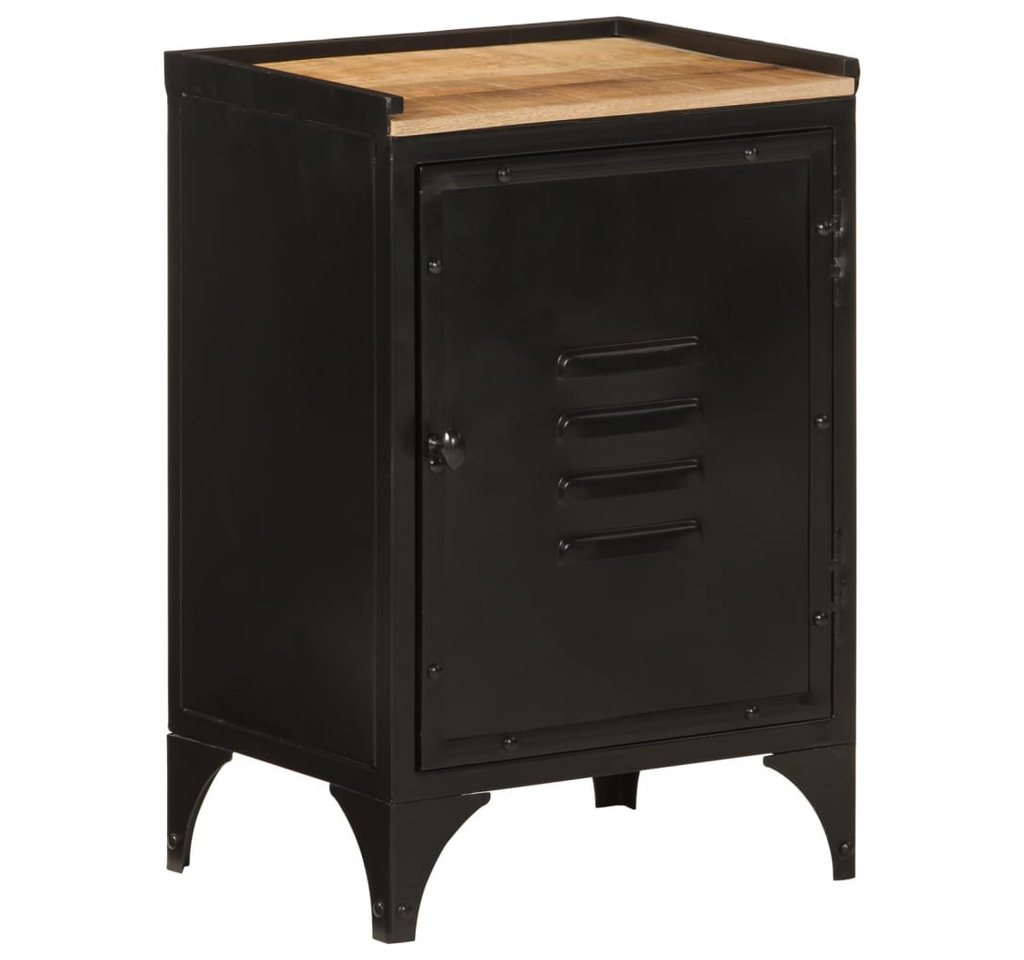 furnicato Badmöbel-Set Badschrank 40x30x60 cm Eisen und Massivholz von furnicato