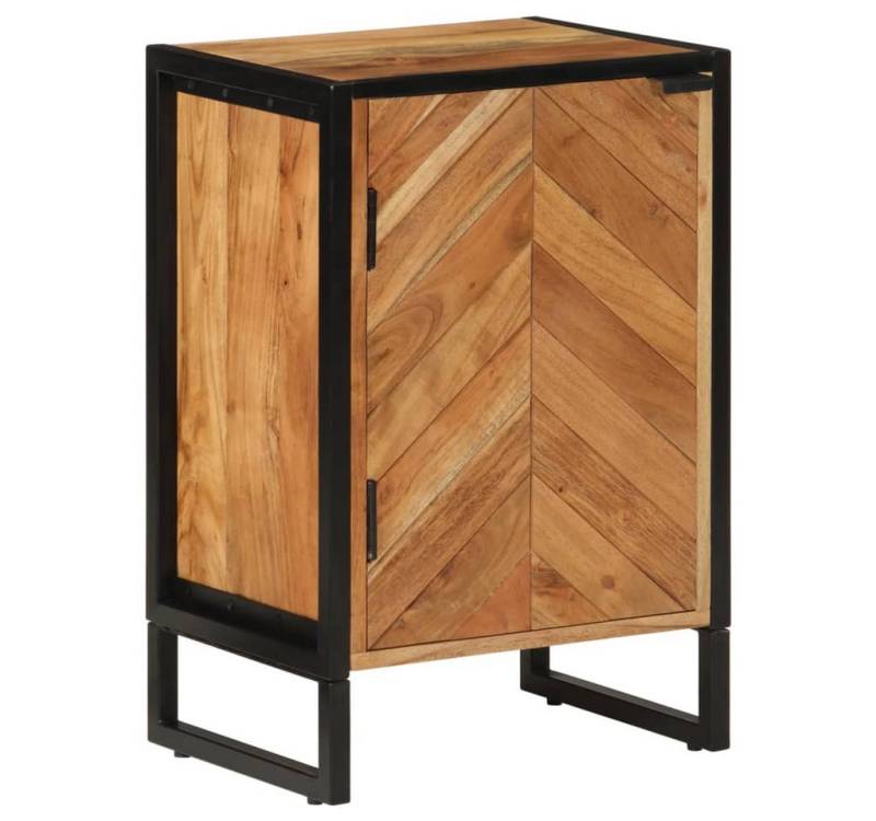 furnicato Badmöbel-Set Badschrank 40x30x60 cm Massivholz und Eisen von furnicato