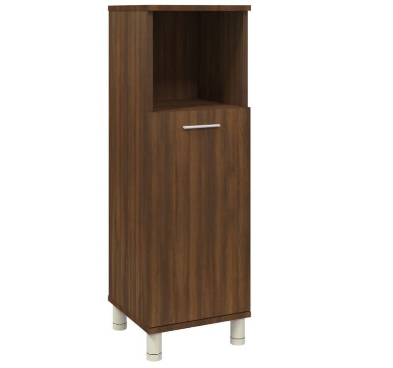 furnicato Badmöbel-Set Badschrank Braun Eichen-Optik 30x30x95 cm Holzwerkstoff, (1-St) von furnicato