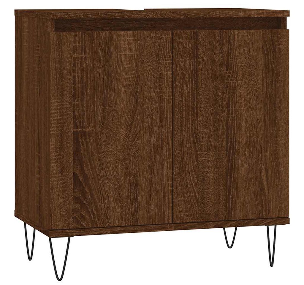 furnicato Badmöbel-Set Badschrank Braun Eichen-Optik 58x33x60 cm Holzwerkstoff furnicato Badmöbel-Set Badschrank Braun Eichen-Optik 58x33x60 cm Holzwerkstoff von furnicato