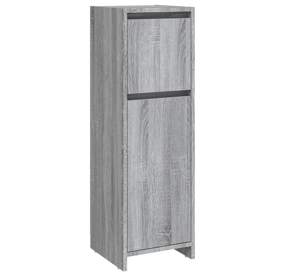 furnicato Badmöbel-Set Badschrank Grau Sonoma 30x30x95 cm Holzwerkstoff, (1-St) von furnicato