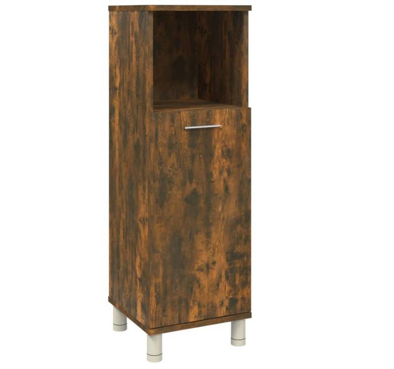 furnicato Badmöbel-Set Badschrank Räuchereiche 30x30x95 cm Holzwerkstoff, (1-St) von furnicato