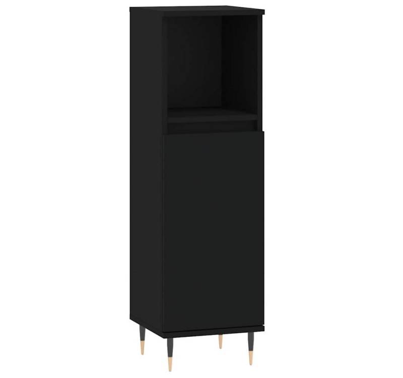 furnicato Badmöbel-Set Badschrank Schwarz 30x30x100 cm Holzwerkstoff furnicato Badmöbel-Set Badschrank Schwarz 30x30x100 cm Holzwerkstoff von furnicato