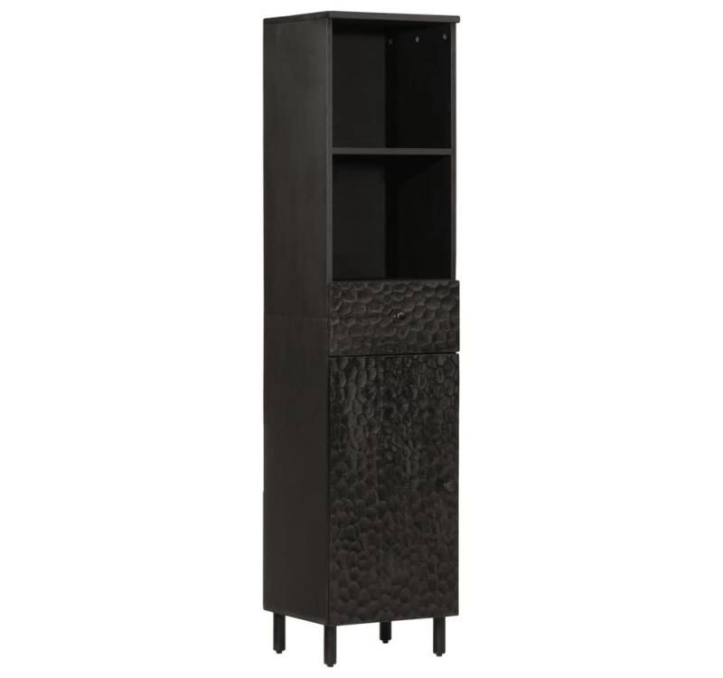 furnicato Badmöbel-Set Badschrank Schwarz 38x33x160 cm Massivholz furnicato Badmöbel-Set Badschrank Schwarz 38x33x160 cm Massivholz von furnicato