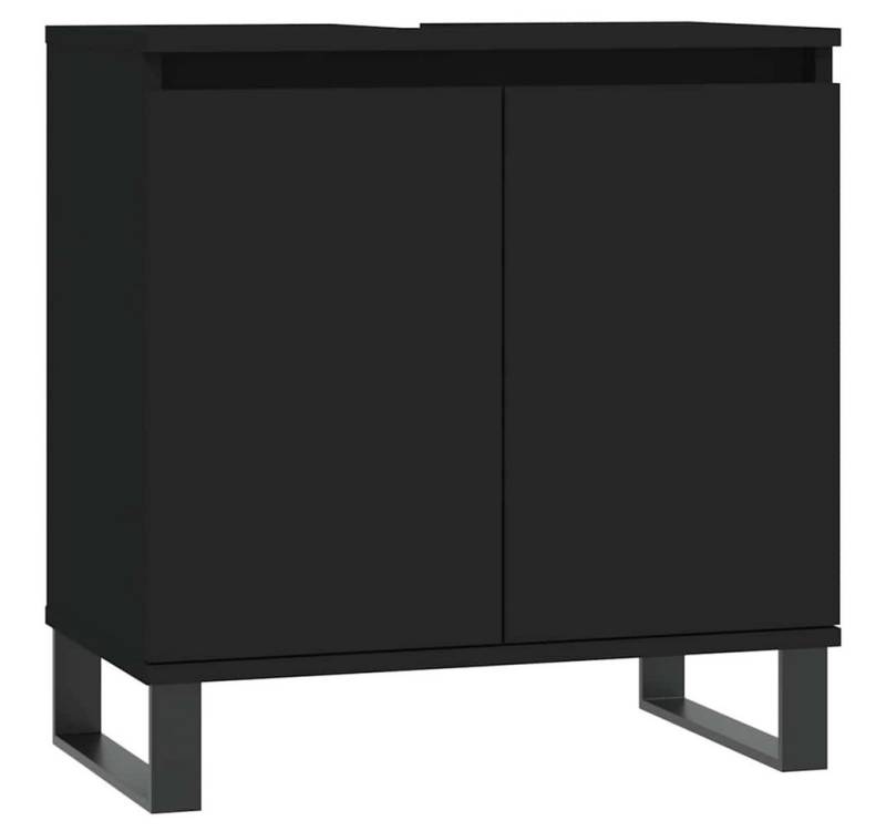 furnicato Badmöbel-Set Badschrank Schwarz 58x33x60 cm Holzwerkstoff furnicato Badmöbel-Set Badschrank Schwarz 58x33x60 cm Holzwerkstoff von furnicato